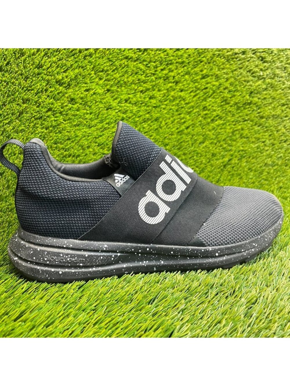 Adidas Lite Racer Adapt 6.0 Mens Size 12 Black Athletic Slip-On Shoes Sneakers